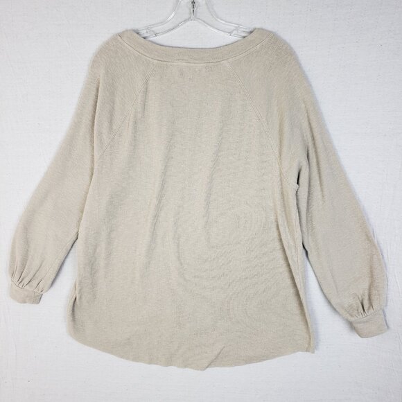 Free People FP Beach Sweater Tunic Cotton Knit Boho Minimalist size S Oversized - Picture 5 of 10